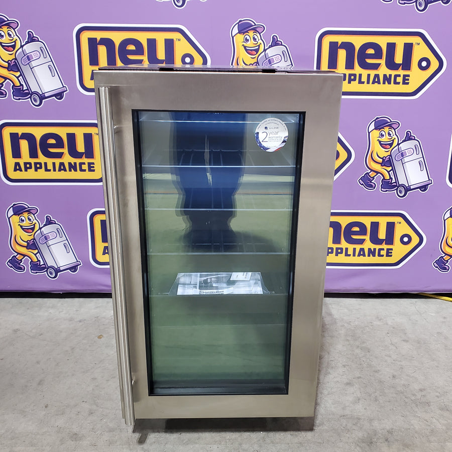 U-Line 18 Inch Built-in Wine Storage with 31 Bottle Capacity, LED Lighting, Digital Touch Pad Control, Natural Beech Wood Fronts, and Convection Cooling System 11111534 - U-2218WCS-00B - Scratch & Dent (Minor)