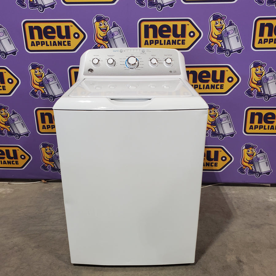 GE  4.4 cu. ft. Top Load Washing Machine with Infusor Wash System, ENERGY STAR  GTW490ACJWS - Certified Refurbished