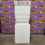 Whirlpool Long Vent Stacked 3.5 Cu. Ft. Laundry Center with 9 Wash Cycles, Auto Dry Technology, and Dual Action Agitator with Fabric Softener Dispenser WETLV27HW - Certified Refurbished