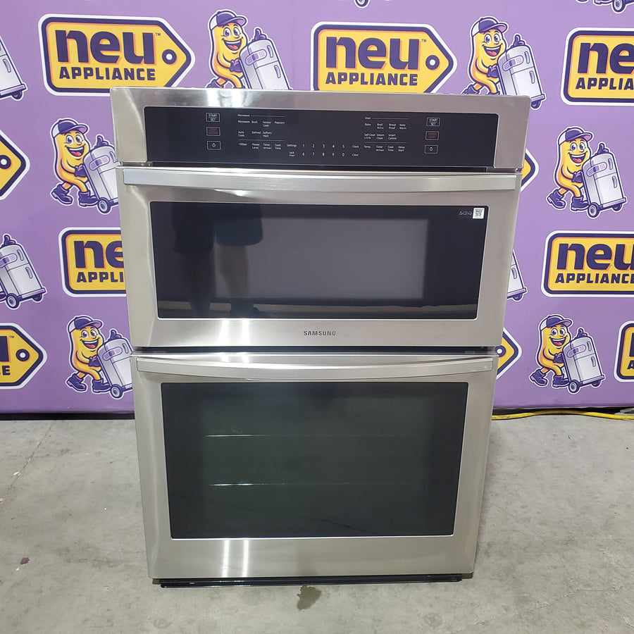 Samsung 5.1 cu. ft. Electric Wall Oven and Microwave Combo in Stainless Steel with Wi-Fi Connectivity NQ70T5511DS - Open Box