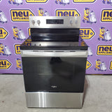 Whirlpool 30-in Glass Top 5 Burners 5.3-cu ft Air Fry Convection Freestanding in Stainless Steel WFES4530SS - Scratch & Dent (Minor)