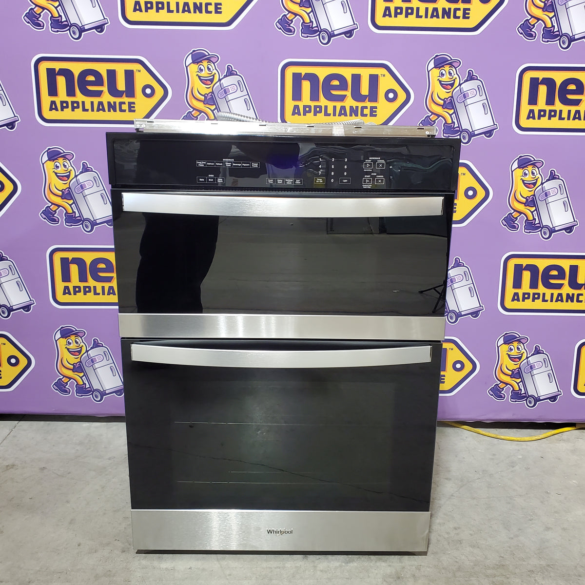 Whirlpool 6.4 Total Cu. Ft. Combo Self Cleaning Wall Oven with Self Cleaning Option and Keep Warming Setting WOEC3030LS - Open Box
