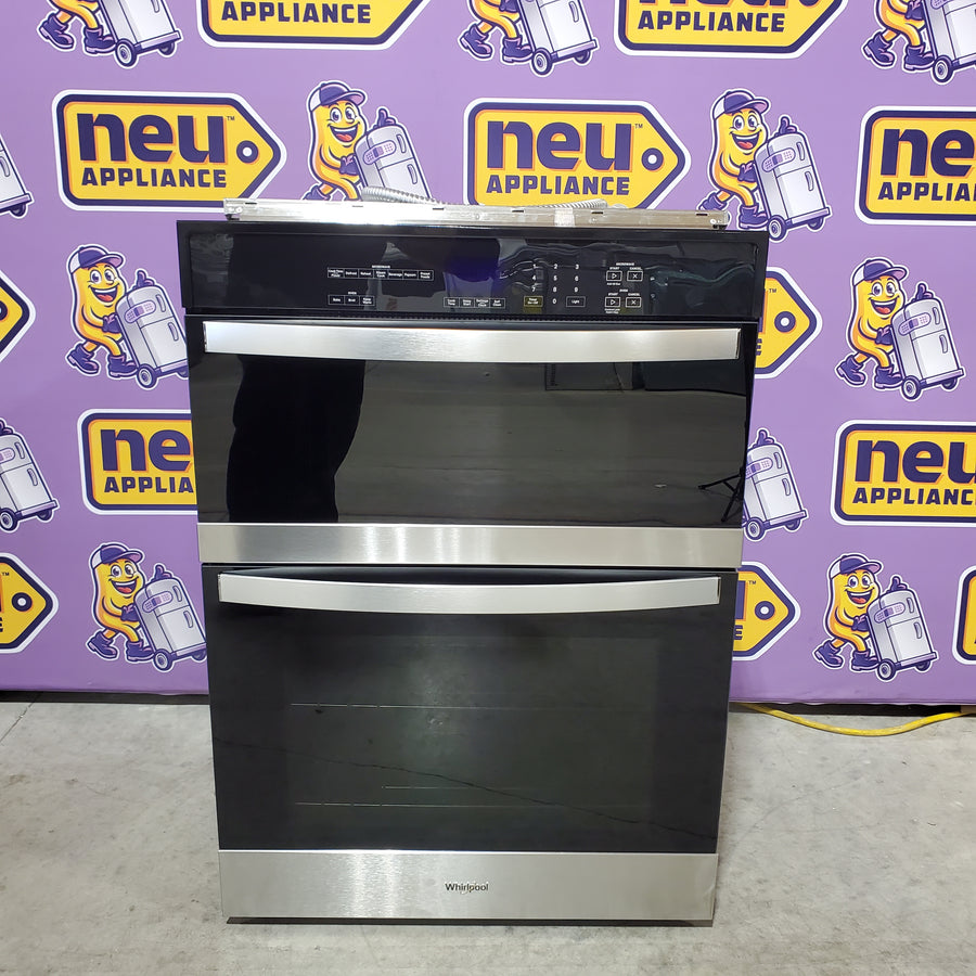 Whirlpool 6.4 Total Cu. Ft. Combo Self Cleaning Wall Oven with Self Cleaning Option and Keep Warming Setting WOEC3030LS - Open Box