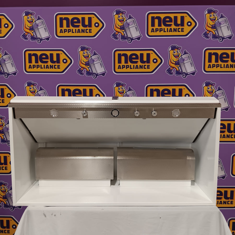 Hestan 48 Inch Pro Canopy Range Hood with CircuFlow Ventilation System™, 1200 CFM Blower, Dishwasher Safe Components, LED Lighting and Marquise™ KVP48WH - Open Box