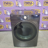 LG TrueSteam 7.4-cu ft Stackable Vented Gas Dryer with Steam Cycle in Black DLGX4001B - Scratch & Dent (Moderate)