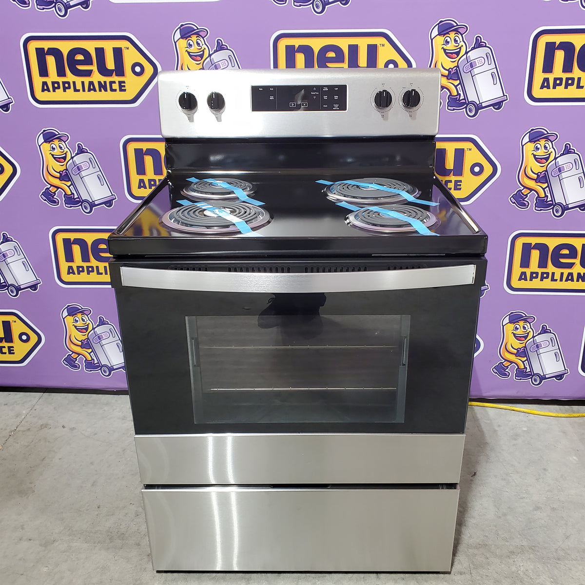 Whirlpool Stainless Steel 4.8 cu. ft. Electric Range with Keep Warm setting and Large Oven Window 22521715 - WFC150M0JS - Open Box