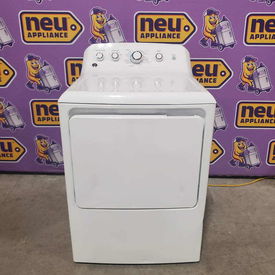 GE® 6.2 cu. ft. Capacity Aluminized Alloy Drum Electric Dryer GTX42EASJWW - Certified Refurbished