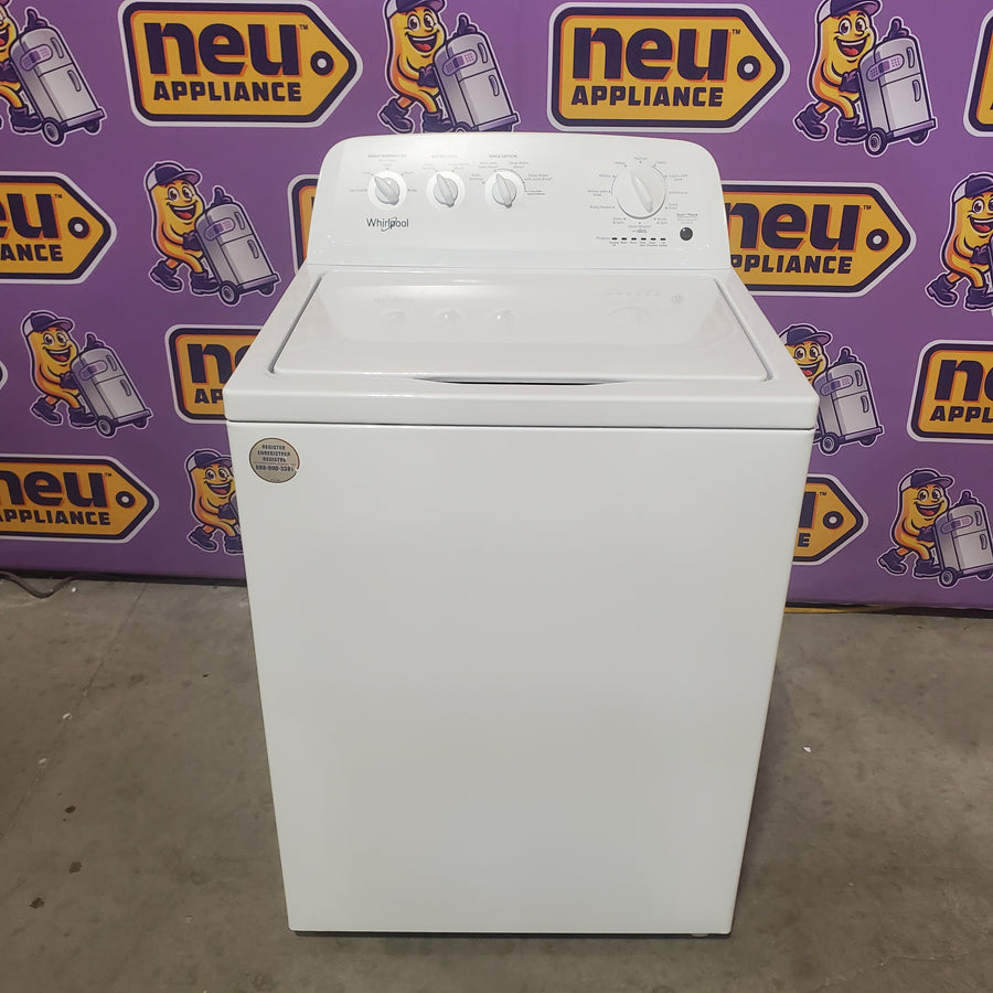 Whirlpool White Top Load 3.8 Cu. Ft. Washer with Late Lid Lock WTW4655JW2 - Certified Refurbished