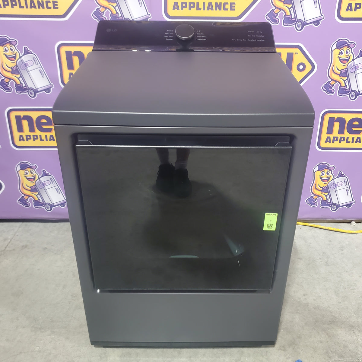 LG 7.3 cu. ft. Ultra Large Capacity Rear Control Electric Dryer with EasyLoad™ Door and AI Sensing DLE8400BE - Open Box