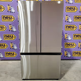 Samsung Bespoke Stainless Steel 3 Door French Door 30 Cu. Ft. Refrigerator with Beverage Center 22521663 - RF30BB660012 - Scratch & Dent (Moderate)