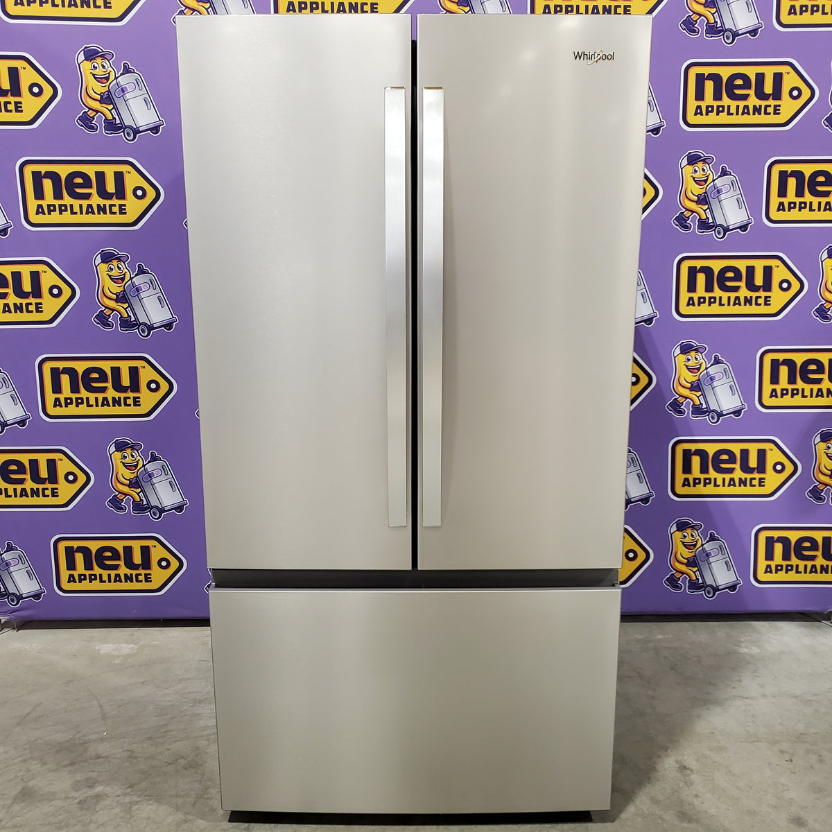Whirlpool French Door 31 Cu. Ft. Refrigerator with Total Coverage Cooling in Fingerprint Resistant Stainless Steel 22521657 - WRFF3136SZ - Open Box