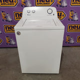 Amana Top Load 3.5 Cu. Ft. Washer with Dual Action Agitator, Porcelain Tub, and Late Lid Lock NTW4516FW - Scratch & Dent (Minor)