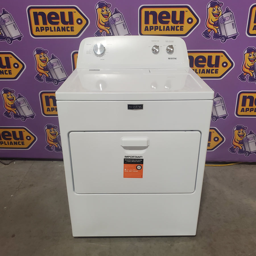 Maytag Top Load 3.8 cu. ft. Washer with Deep Fill and Quick Wash Cycle MVW4005SW - Scratch & Dent (Minor) and Maytag Top Load Electric Wrinkle Prevent 7.0 cu. ft. Dryer with Auto Dry MED4005SW - Scratch & Dent (Minor)