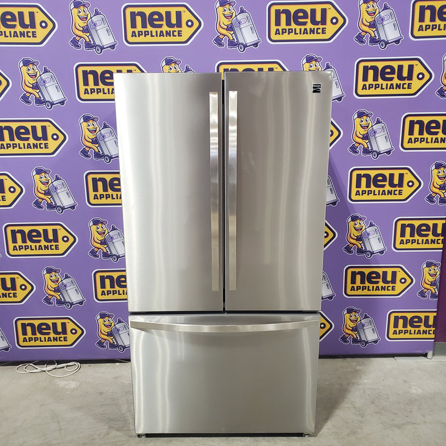 Kenmore Counter-Depth 20.3-cu ft 36-in Wide French Door Refrigerator with Ice Maker ENERGY STAR Certified in Stainless Steel 897.75515320 - Scratch & Dent (Minor)