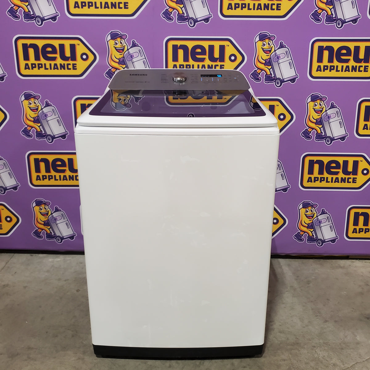 Samsung Top Load 5.0 Cu. Ft. Washer with Super Speed in White WA50R5400AW - Certified Refurbished