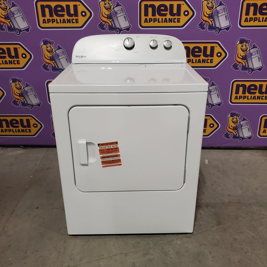 Whirlpool White Electric Extra Large 7.0 Cu. Ft. Dryer with Wrinkle Shield 22421771 - WED4815EW - Scratch & Dent (Minor)