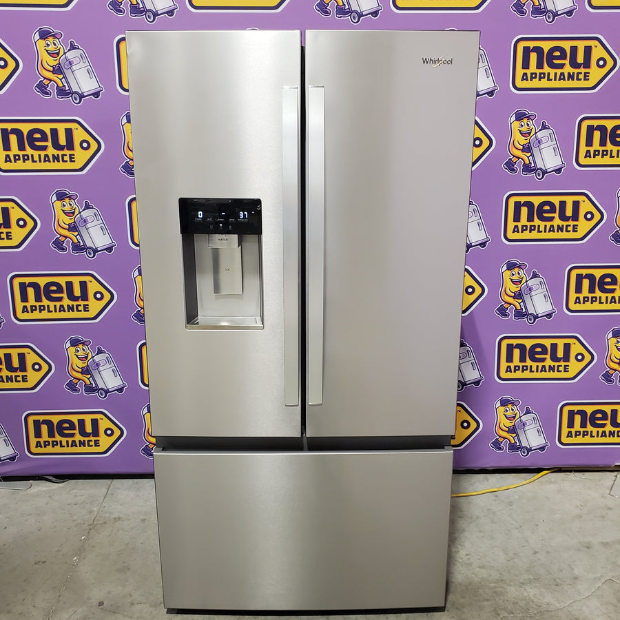 Whirlpool Counter-Depth 23.4-cu ft 3 -Door Refrigerator with Dual Ice Maker with Water and Ice Dispenser WRFC5236RZ - Scratch & Dent (Minor)