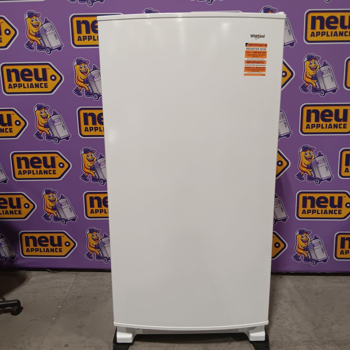 Whirlpool 20 cu. ft. Upright Freezer with LED Lighting with Fast Freeze 22521659 - WZF34X20DW - Scratch & Dent (Minor)