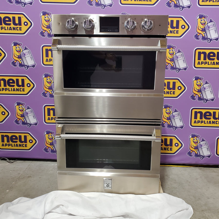 Hestan 30 Inch Double Wall Oven with TwinVection™ Technology, Touch Control Display, Porcelain Enamel Interior, Soft Close Door, 9 Oven Modes, and Marquise Accented™ Handle KDO30 - Scratch & Dent (Minor)