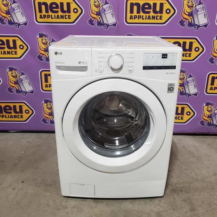 LG Ultra Large Capacity Front Load 4.5 Cu. Ft. Washer in White with ColdWash Technology WM3400CW - Scratch & Dent (Moderate) and LG 7.4 cu. ft. Large Capacity Electric Dryer in White DLE3400W - Open Box