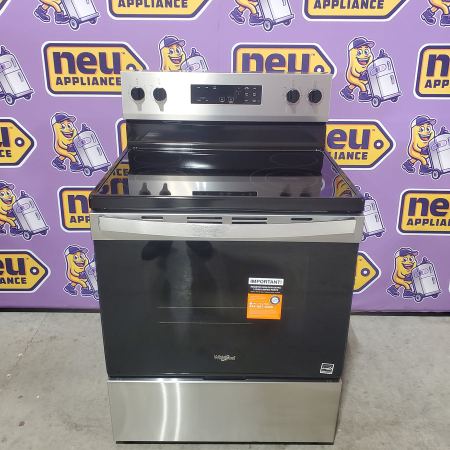 Whirlpool Stainless Steel Electric 30 Inch Range with No Preheat Mode WFES3030RS - Scratch & Dent (Minor)