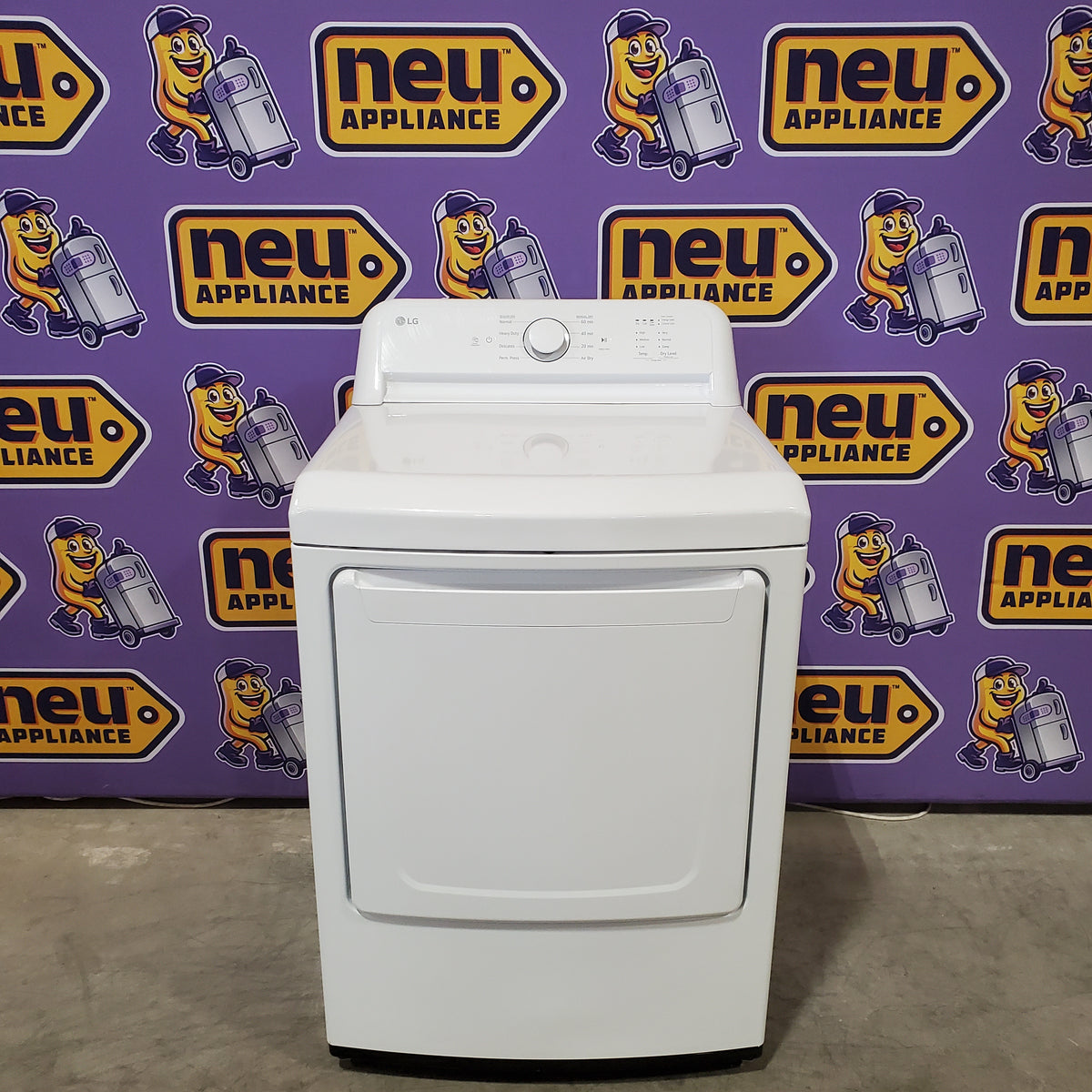 LG 7.3 Cu. Ft. Electric Rear Control Ultra Large Capacity Dryer in White with Sensor Dry DLE6100W - Open Box