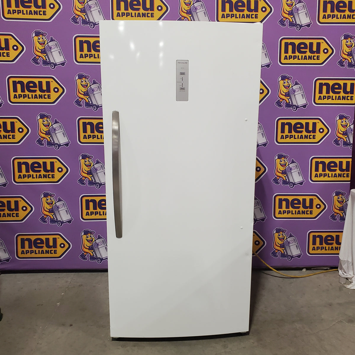 Frigidaire 20 Cu. Ft. ENERGY STAR Garage Ready White Upright Freezer with EvenTemp™ Cooling System FFUE2024AW - Scratch & Dent (Major)