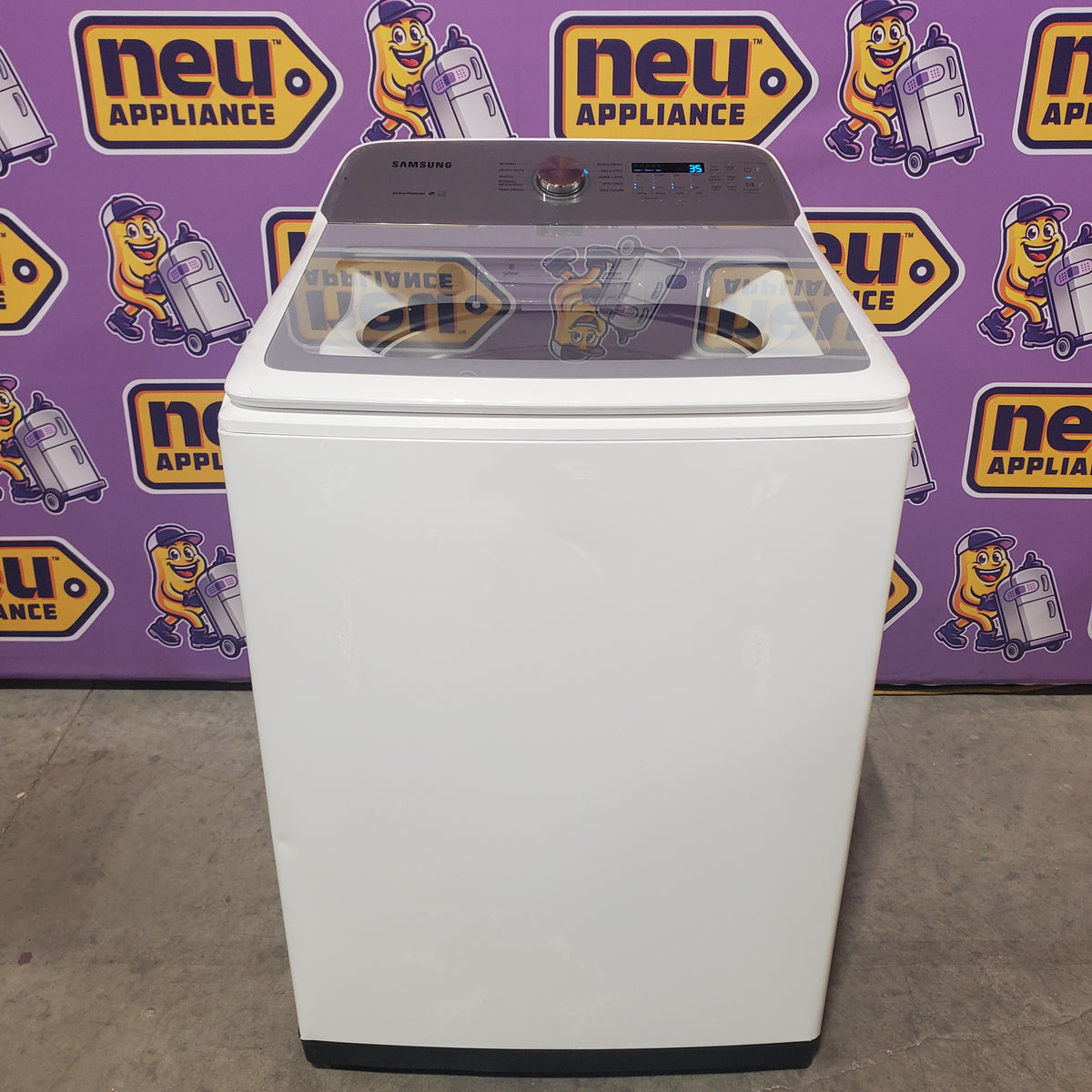 Samsung ENERGY STAR 5.0 cu. ft. Top Load Washing Machine with Active Water Jet WA50R5200AW - Certified Refurbished