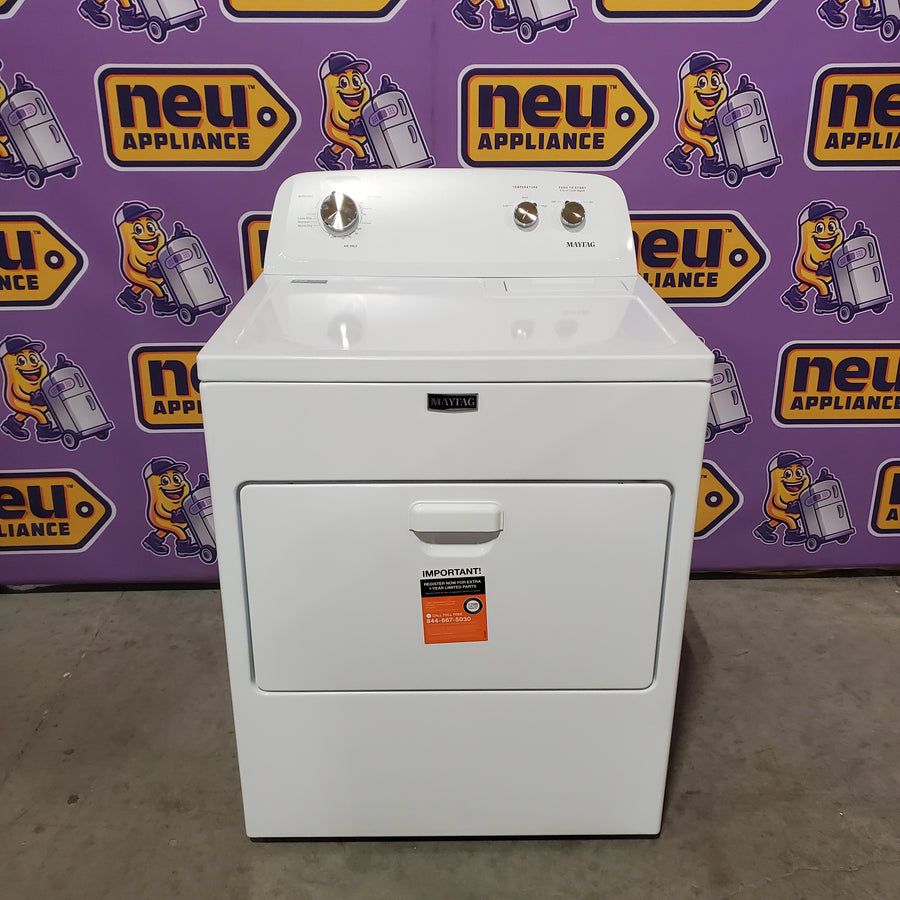 Maytag Top Load 3.8 cu. ft. Washer with Deep Fill and Quick Wash Cycle MVW4005SW - Scratch & Dent (Minor) and Maytag Top Load Electric Wrinkle Prevent 7.0 cu. ft. Dryer with Auto Dry MED4005SW - Scratch & Dent (Moderate)