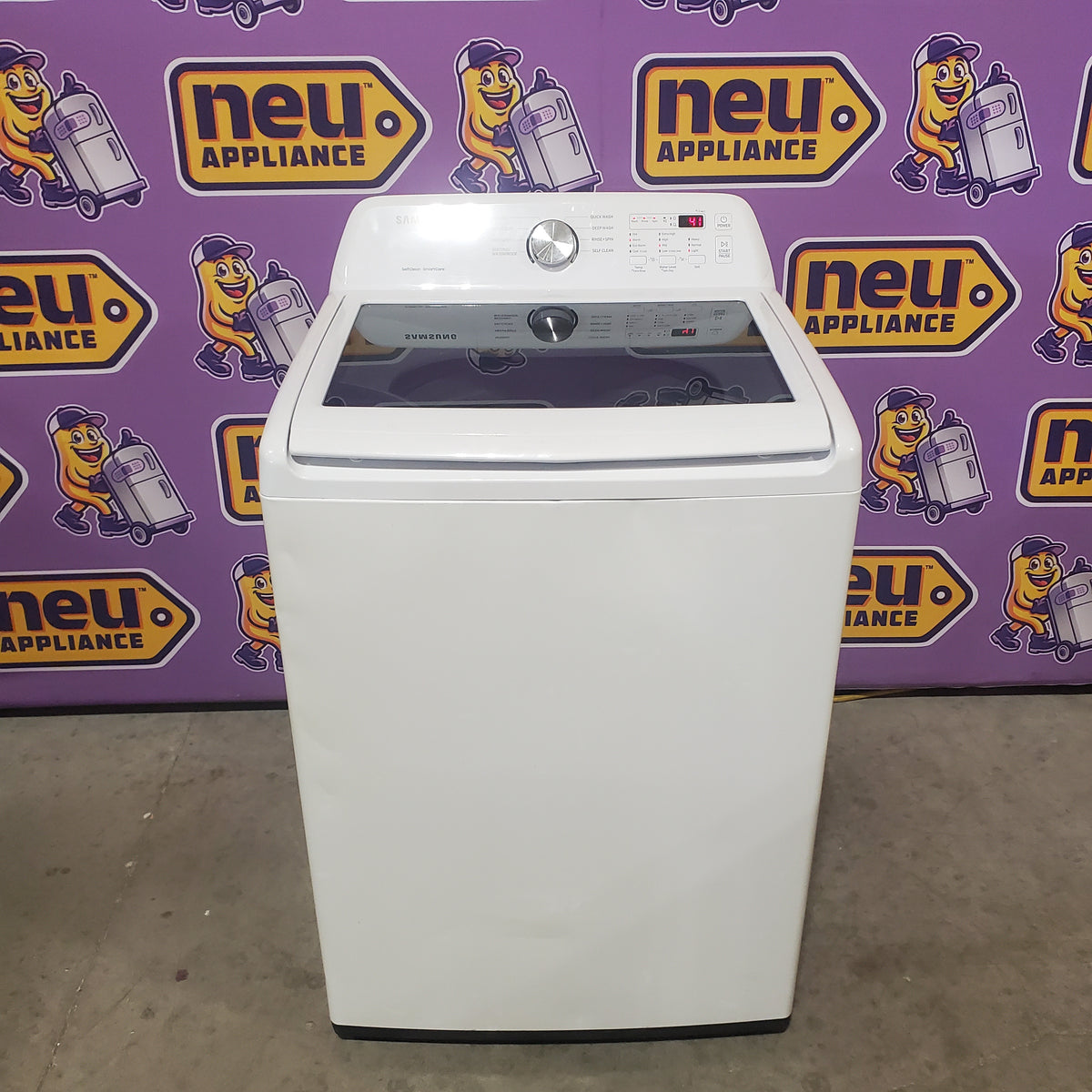 Samsung 4.5 cu. ft. Top Load Washer with Vibration Reduction Technology+ in White WA45T3200AW - Certified Refurbished