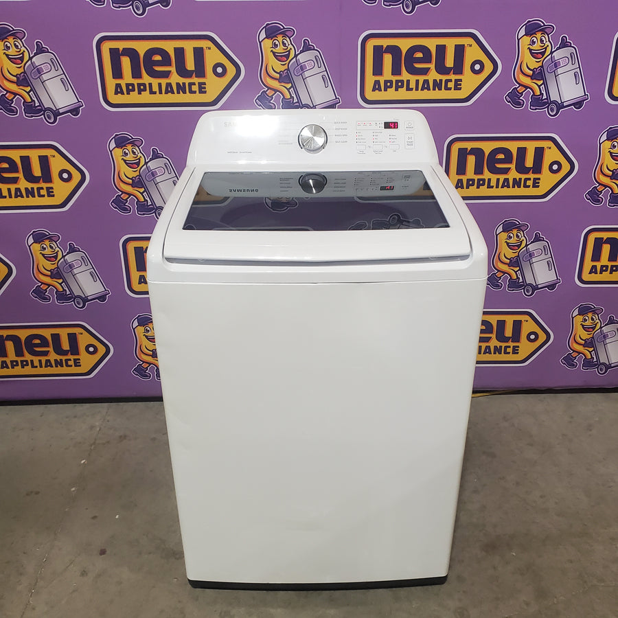 Samsung 4.5 cu. ft. Top Load Washer with Vibration Reduction Technology+ in White WA45T3200AW - Certified Refurbished