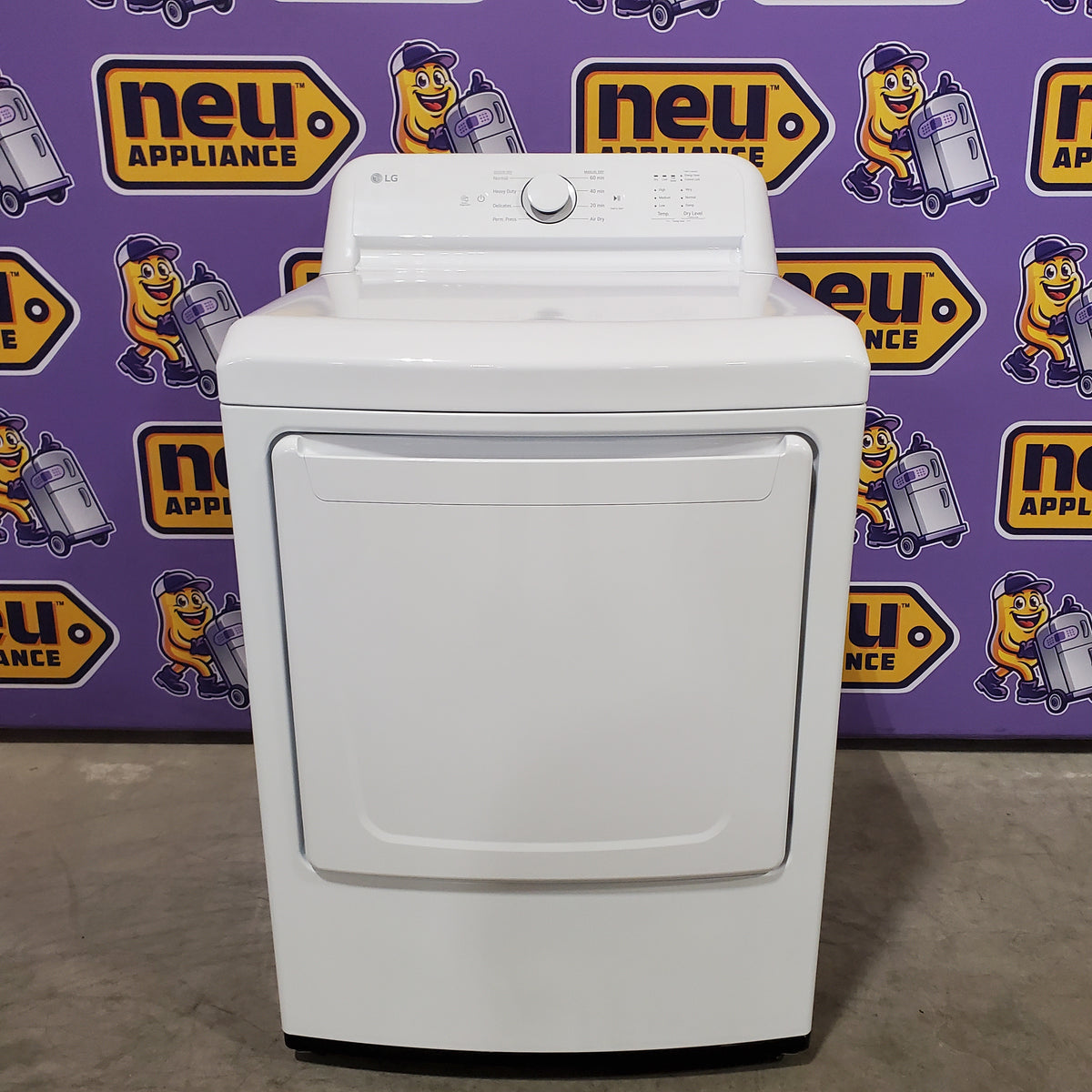 LG 7.3 Cu. Ft. Electric Rear Control Ultra Large Capacity Dryer in White with Sensor Dry 22121518 - DLE6100W - Open Box