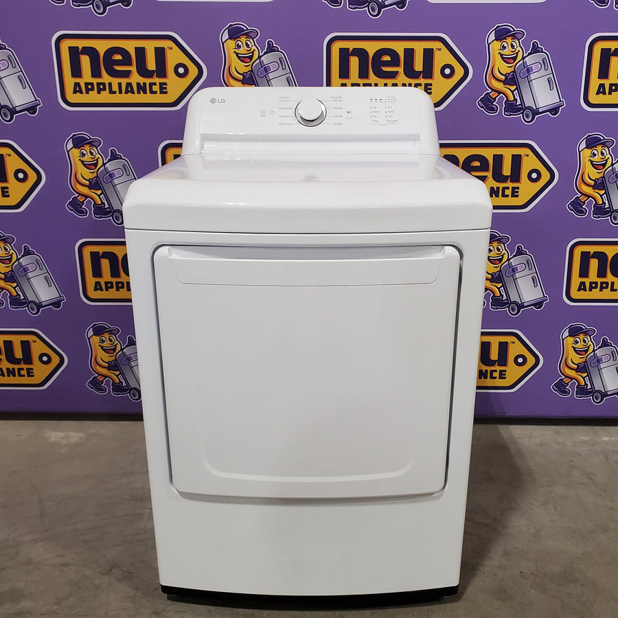 LG 7.3 Cu. Ft. Electric Rear Control Ultra Large Capacity Dryer in White with Sensor Dry 22121518 - DLE6100W - Open Box