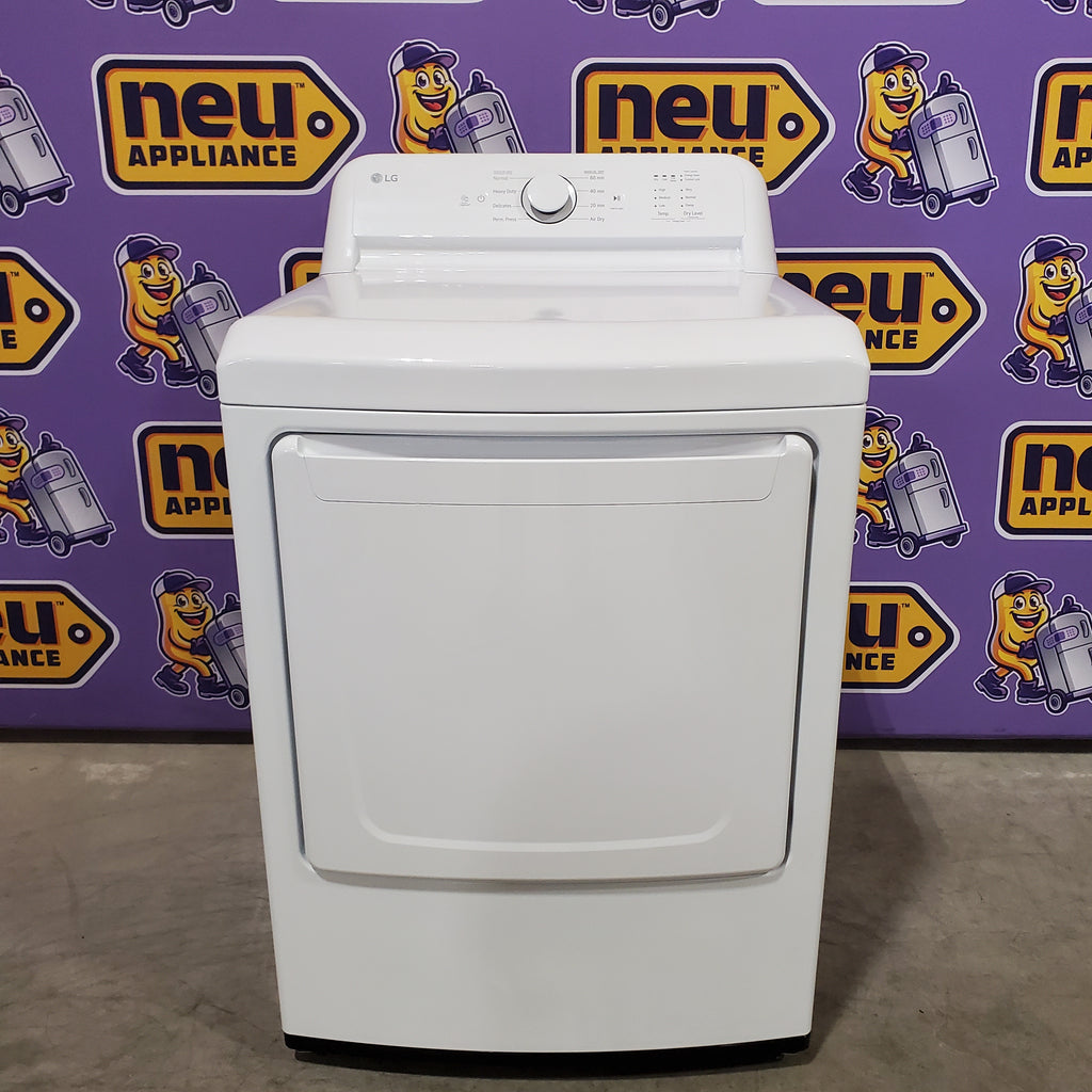 Pictures of LG 7.3 Cu. Ft. Electric Rear Control Ultra Large Capacity Dryer in White with Sensor Dry 22121518 - DLE6100W - Open Box - Neu Appliance Outlet - Discount Appliance Outlet in Austin, Tx