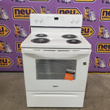 Whirlpool White 4.8 cu. ft. Electric Range with Keep Warm setting and Control Lock Mode WFC150M0JW - Open Box