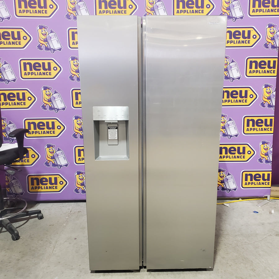 Hisense 29.1 cu. ft. Standard Depth Side by Side Refrigerator Stainless Steel HRS290P5FSE - Scratch & Dent (Minor)
