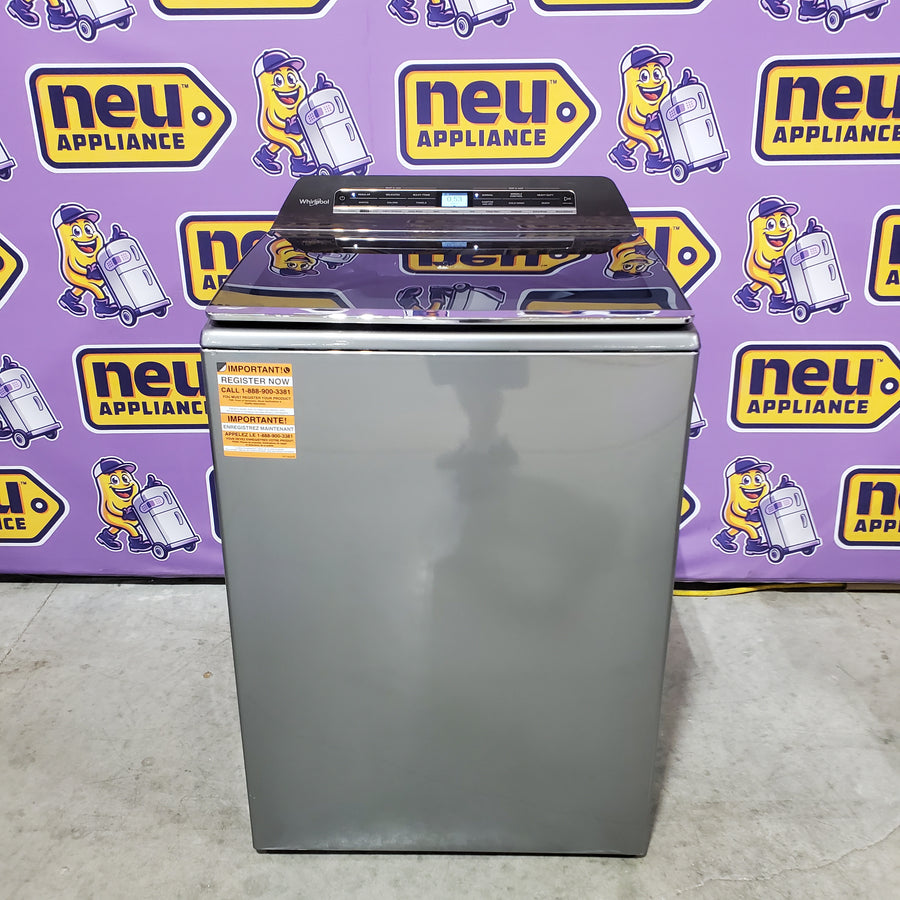Whirlpool Chrome Shadow 5.2 - 5.3 cu. ft. ENERGY STAR Top Load Washer with 2 in 1 Removable Agitator and Load & Go™ Dispenser WTW8127LC - Open Box