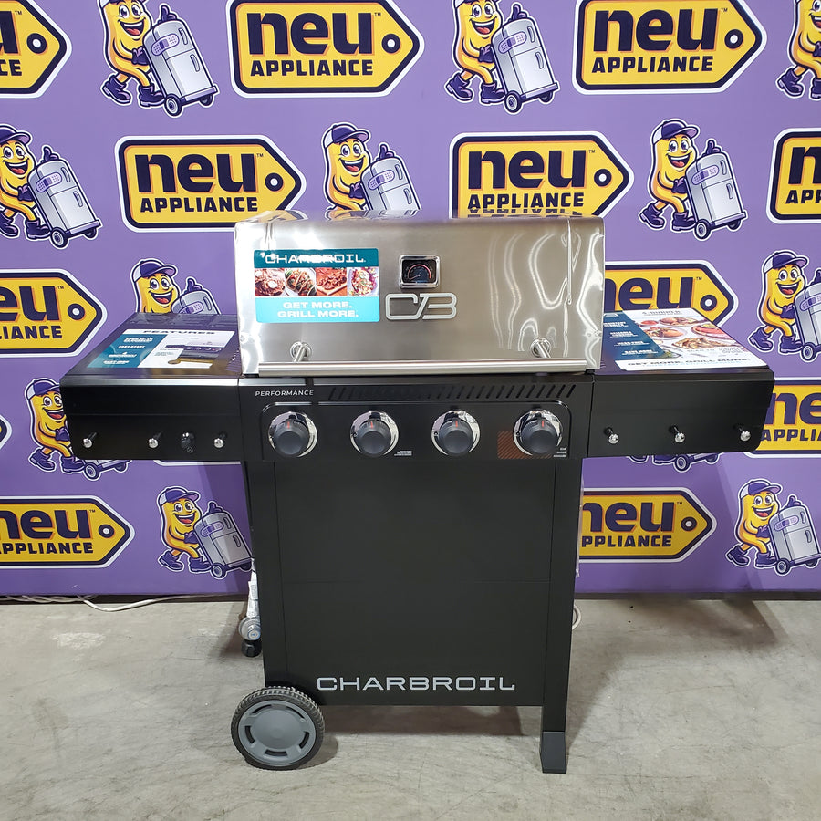 Charbroil Performance Series™ 4 Burner Cart Gas Grill with Sear Burner in Black Stainless 463286225 - Scratch & Dent (Minor)
