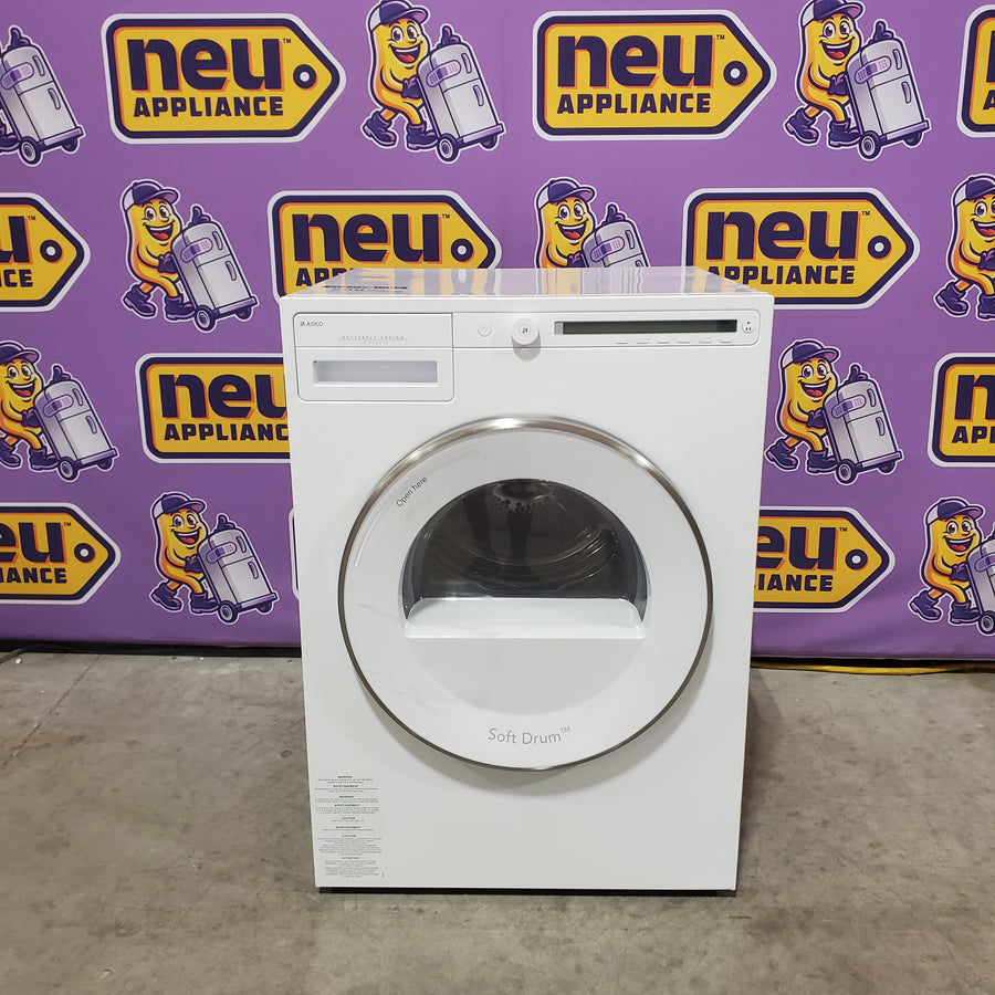 ASKO 24" 2.1 Capacity Washing Machine with Quattro Construction W2084W - Scratch & Dent (Moderate) and ASKO 24" Electric Dryer with 4.1 cu. ft. Capacity, Butterfly™ Drying System, and Soft Drum™ Technology T208VW - Scratch & Dent (Moderate)