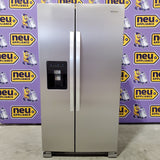 Whirlpool 24 cu ft Capacity Side By Side Refrigerator with Ice and Water Dispenser in Fingerprint Resistant Stainless Steel 22221424 - WRS315SDHZ - Scratch & Dent (Minor)