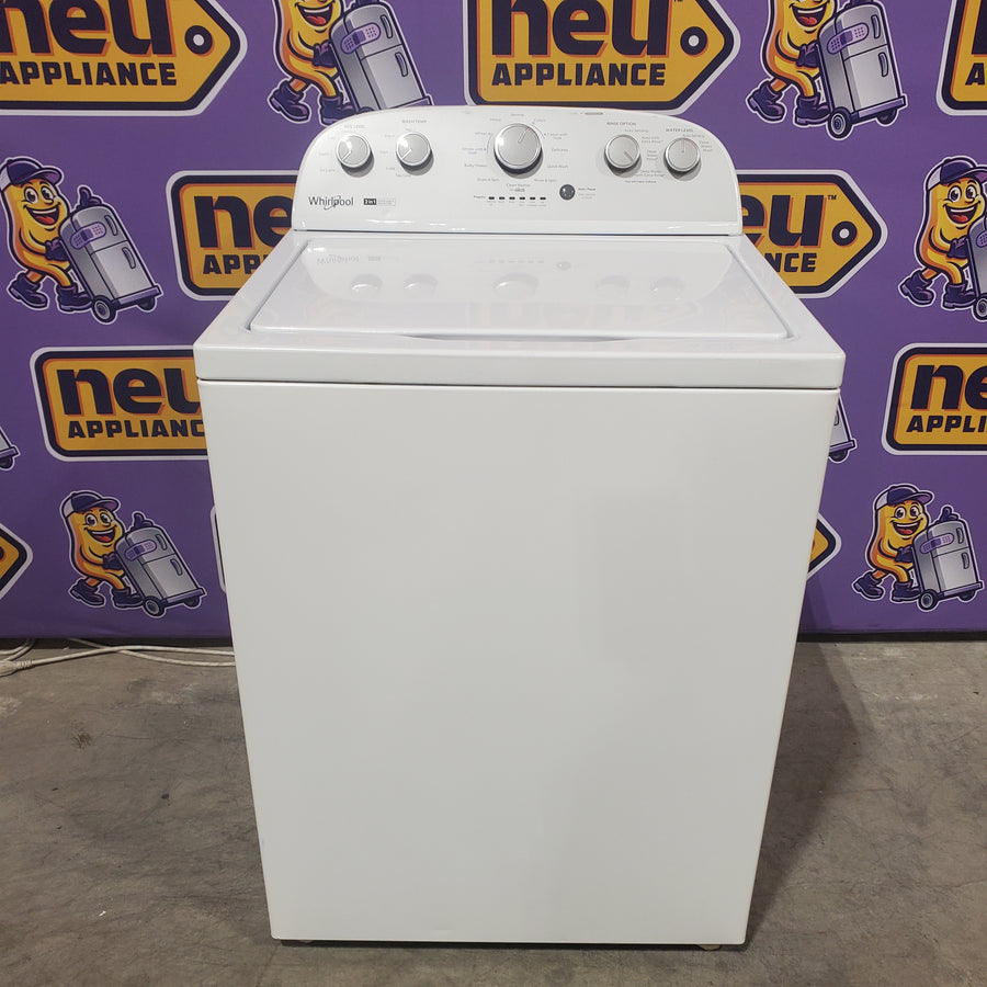Whirlpool 3.8–3.9 Cu. Ft.  Top Load Washer with 2 in 1 Removable Agitator and Soil Level Selection WTW4957PW - Certified Refurbished and Whirlpool 7-cu ft Vented Electric Dryer WED4815EW - Certified Refurbished