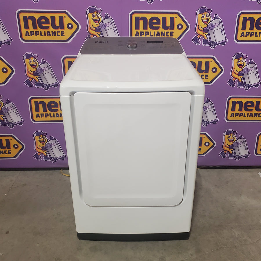 Samsung ENERGY STAR 5.0 cu. ft. Top Load Washing Machine with Active Water Jet WA50R5200AW - Certified Refurbished and Samsung 7.4 cu. ft. Vented Gas Dryer with Sensor Dry in White DVG50R5200W - Certified Refurbished