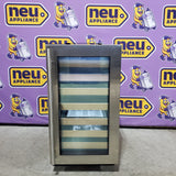 U-Line 18 Inch Built-in Wine Storage with 31 Bottle Capacity, LED Lighting, Digital Touch Pad Control, Natural Beech Wood Fronts, and Convection Cooling System U-2218WCS-00B - Open Box