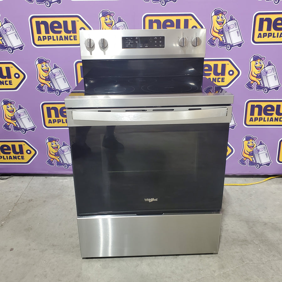 Whirlpool Energy Star Electric Range with Air Cooking Technology, No Preheat Air Fry, Air Baking and Self Clean WFES5030RZ - Open Box