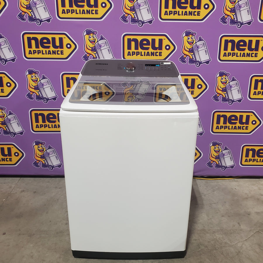 Samsung ENERGY STAR 5.0 cu. ft. Top Load Washing Machine with Active Water Jet WA50R5200AW - Certified Refurbished