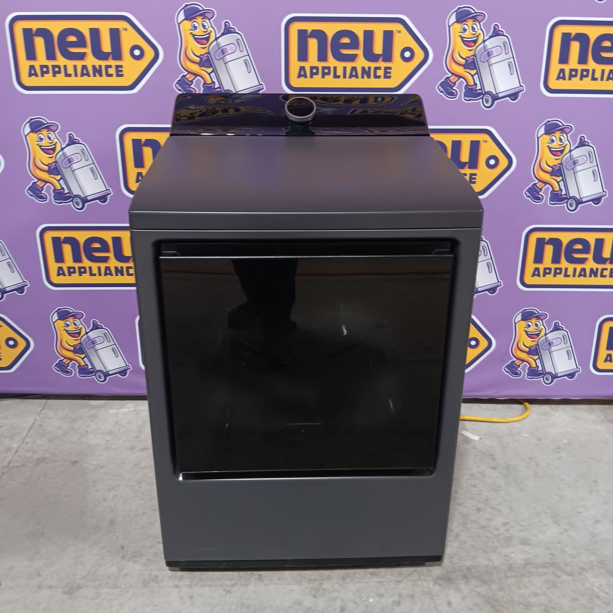 LG 7.3 cu. ft. Ultra Large Capacity Rear Control Electric Dryer with LG EasyLoad™ Door and TurboSteam™ DLEX8600BE - Scratch & Dent (Minor)
