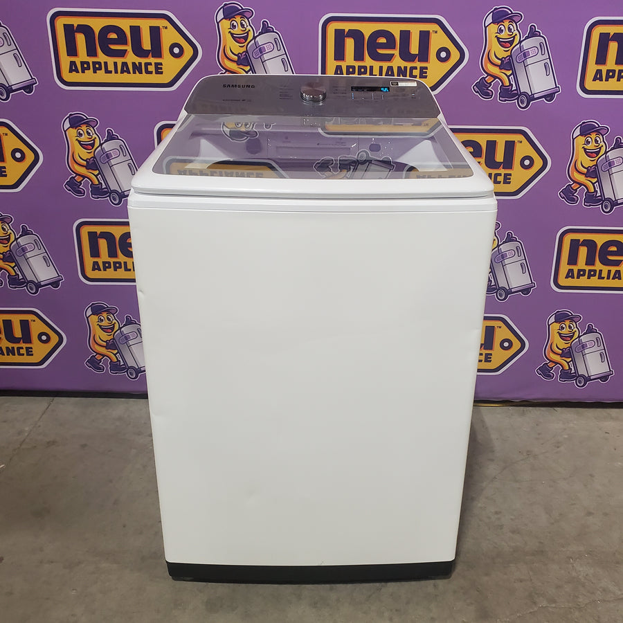Samsung ENERGY STAR 5.0 cu. ft. Top Load Washing Machine with Active Water Jet WA50R5200AW - Certified Refurbished