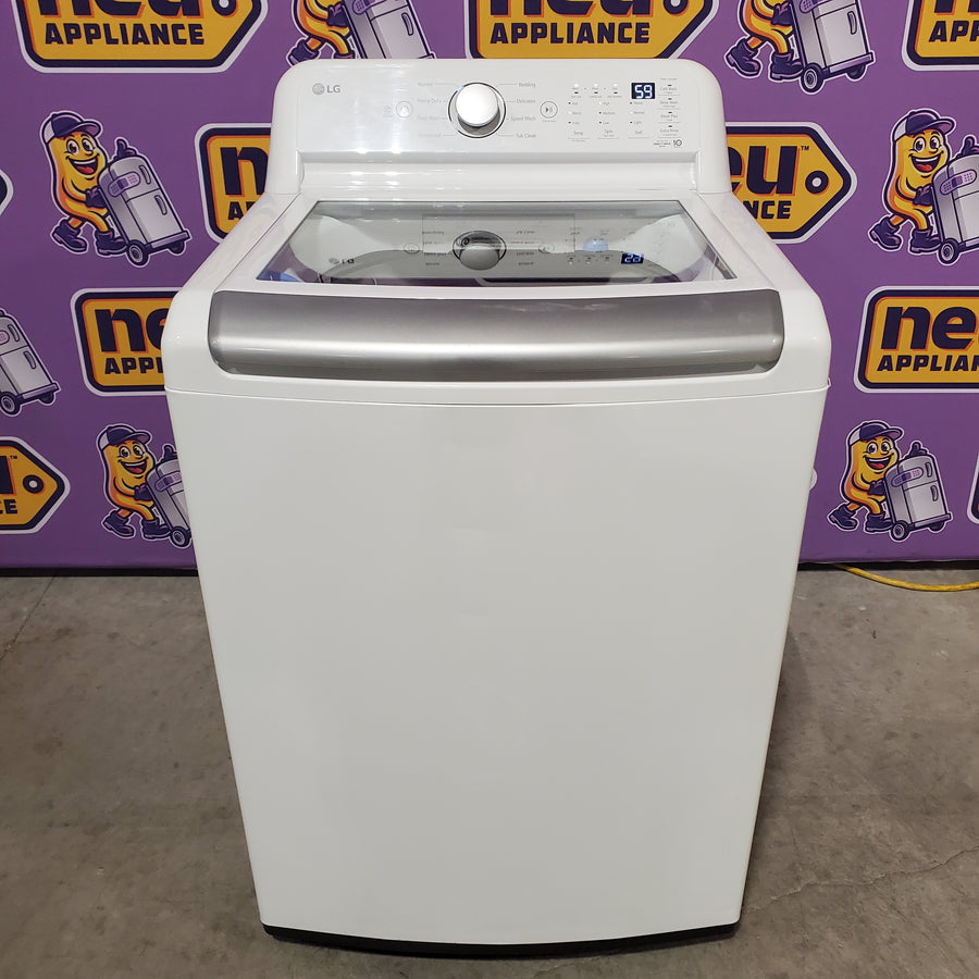 LG White Top Load 5.0 Cu. Ft. Mega Capacity Washer with TurboDrum Technology WT7150CW - Certified Refurbished and LG 7.3-cu ft Vented Gas Dryer in White 16301 - DLG7101W - Certified Refurbished