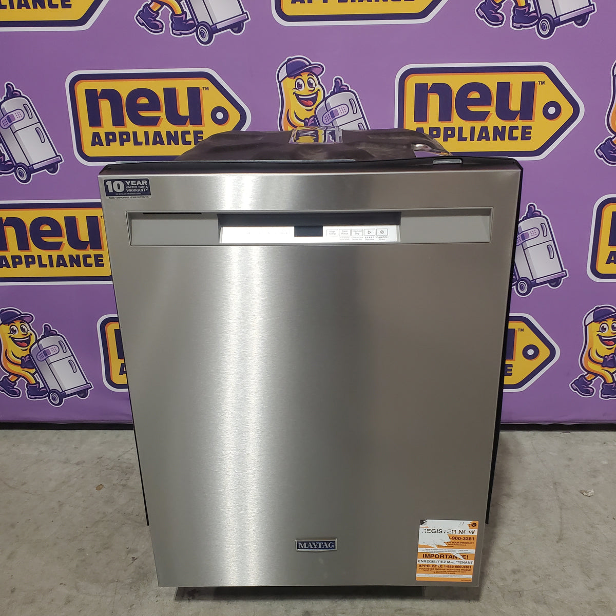 Maytag Front Control Dishwasher with Dual Power Filtration and PowerBlast® Cycle 22421758 - MDB4949SKZ - Open Box