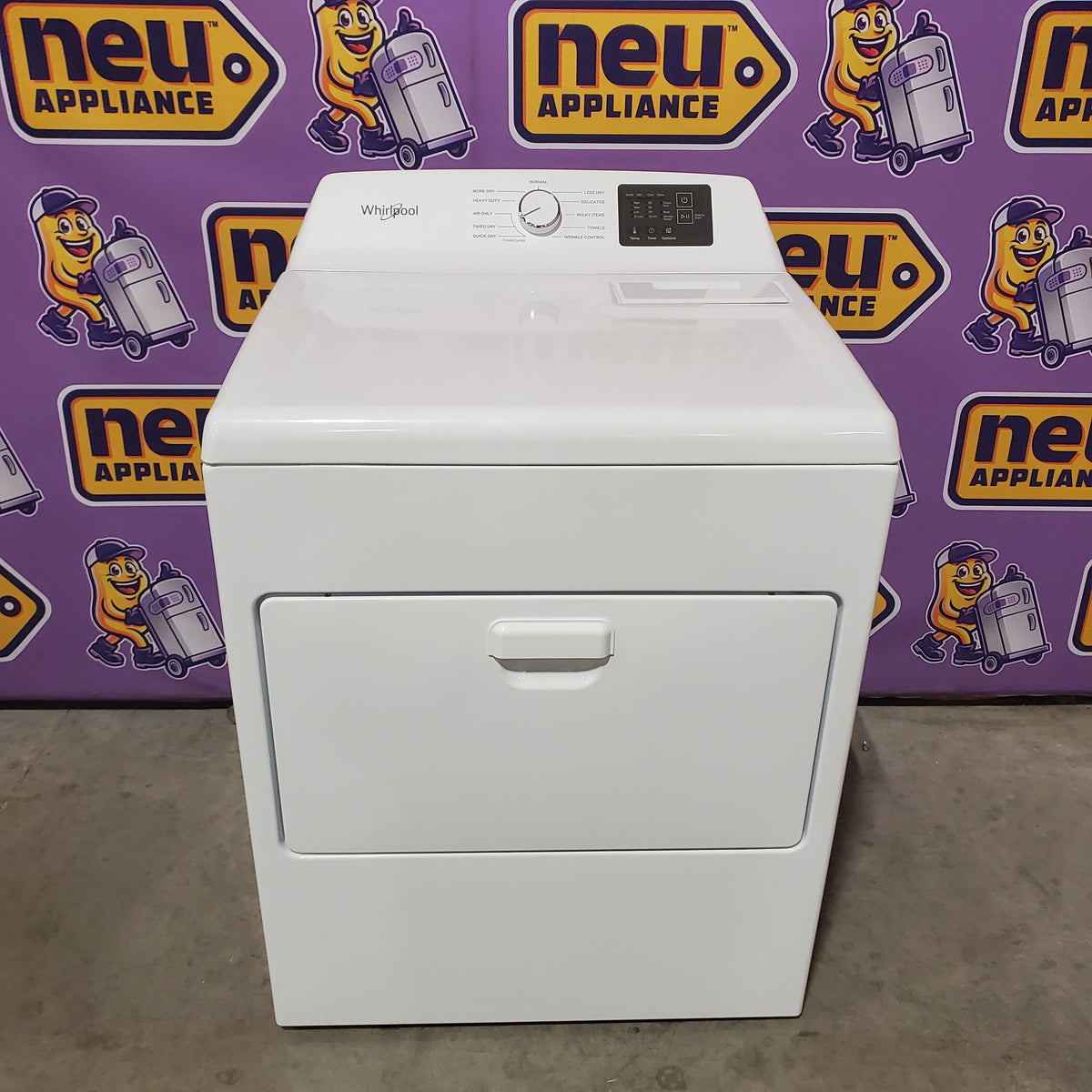 Whirlpool 7.0 cu. ft. Electric Dryer with Adaptive Dry and Wrinkle Shield™ Option WED4307SW - Scratch & Dent (Minor)